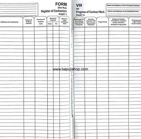 Register of Contractors