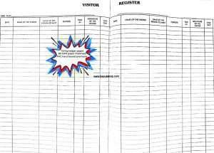 Visitor register format in Mumbai