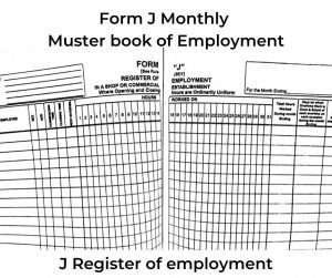 Register of employment in form J in Mumbai