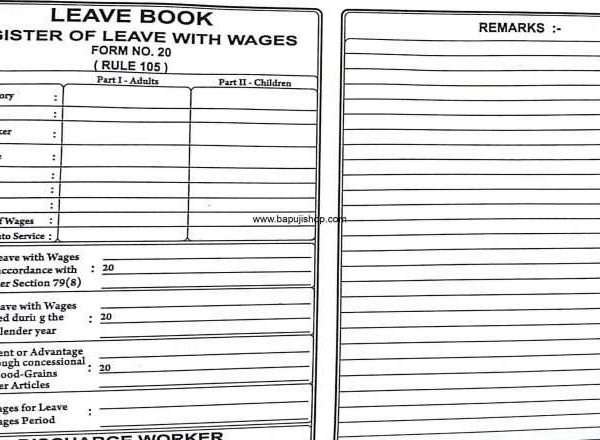 leave register format in Mumbai
