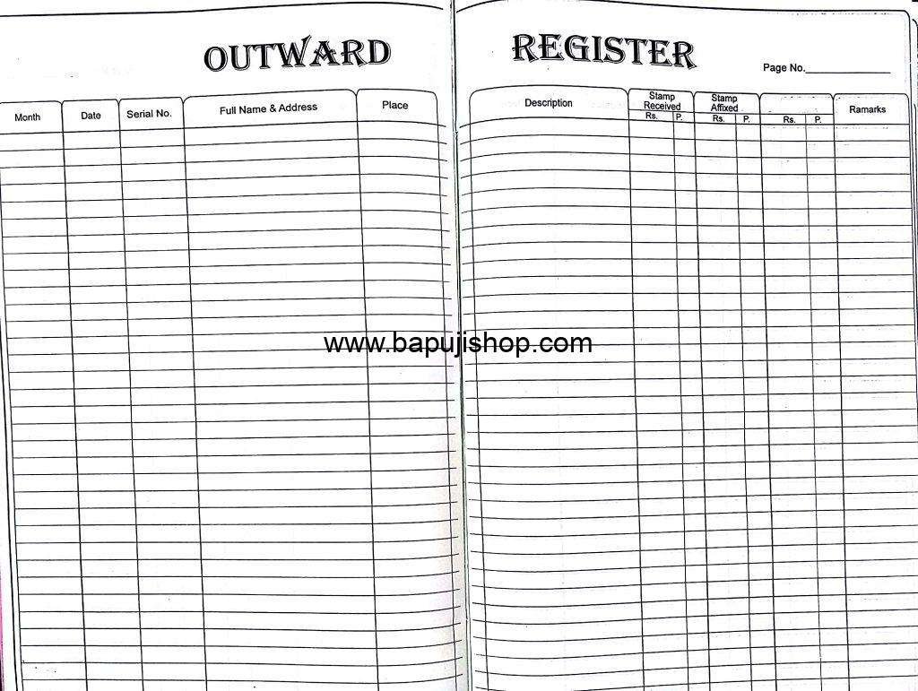 letter dispatch register format
