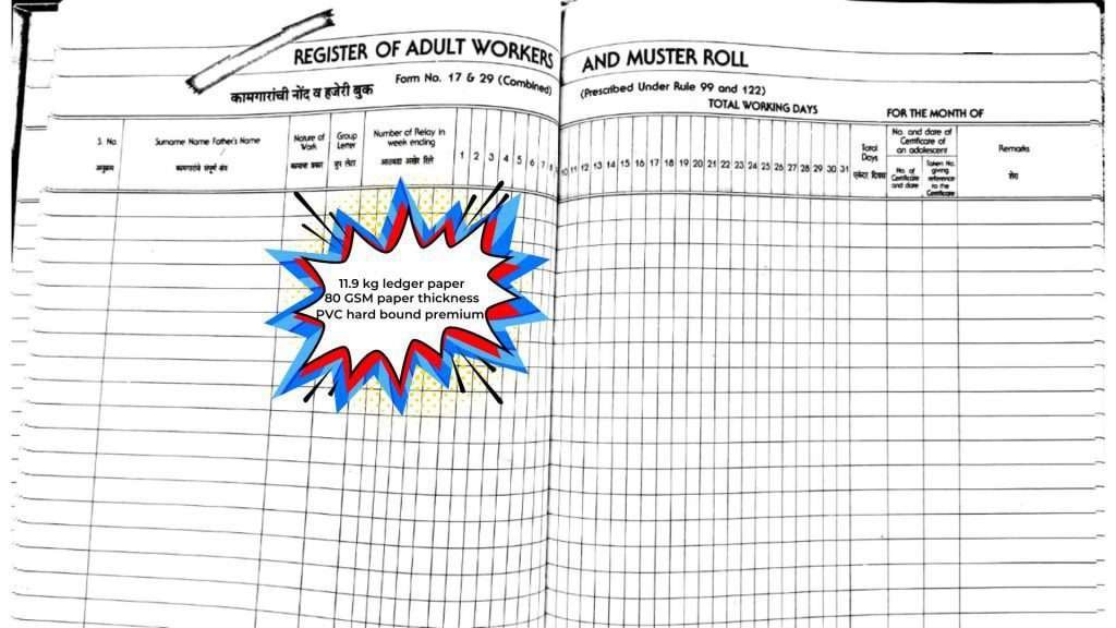 Form 17 Muster roll