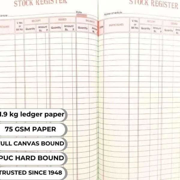 stock register format in Mumbai
