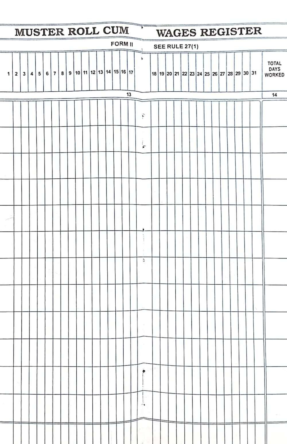 muster roll cum wages register