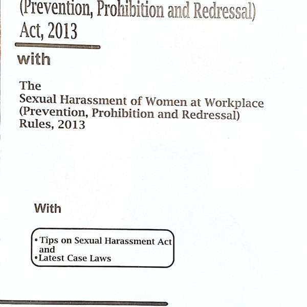 Book on POSH act bare act for rules pertaining to prevention of sexual harassment at workplace in Mumbai area