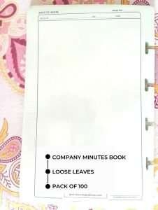View the minutes book format. Get it from Bapuji Stationery Mart in Mumbai
