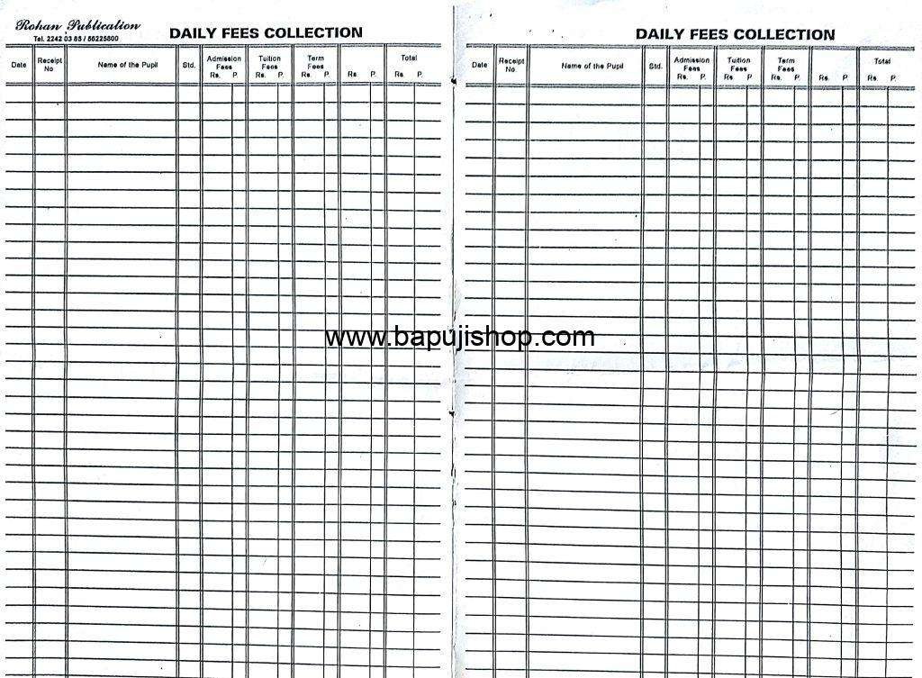 School Fee Register