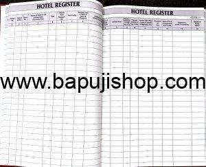 Hotel Register format