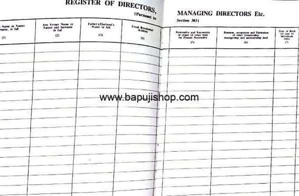 register of directors and key managerial personnel