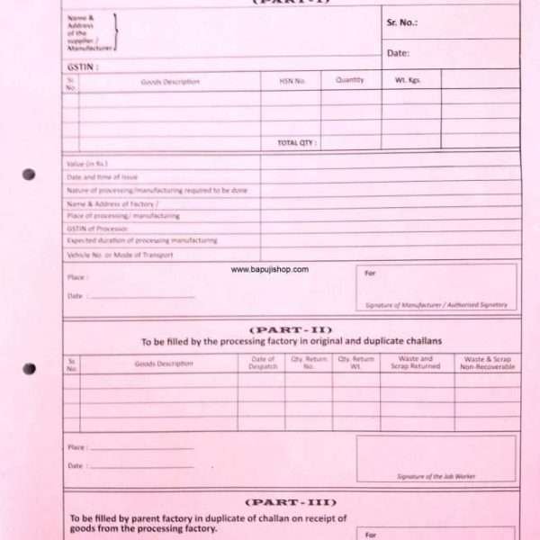 Delivery challan under GST in Mumbai
