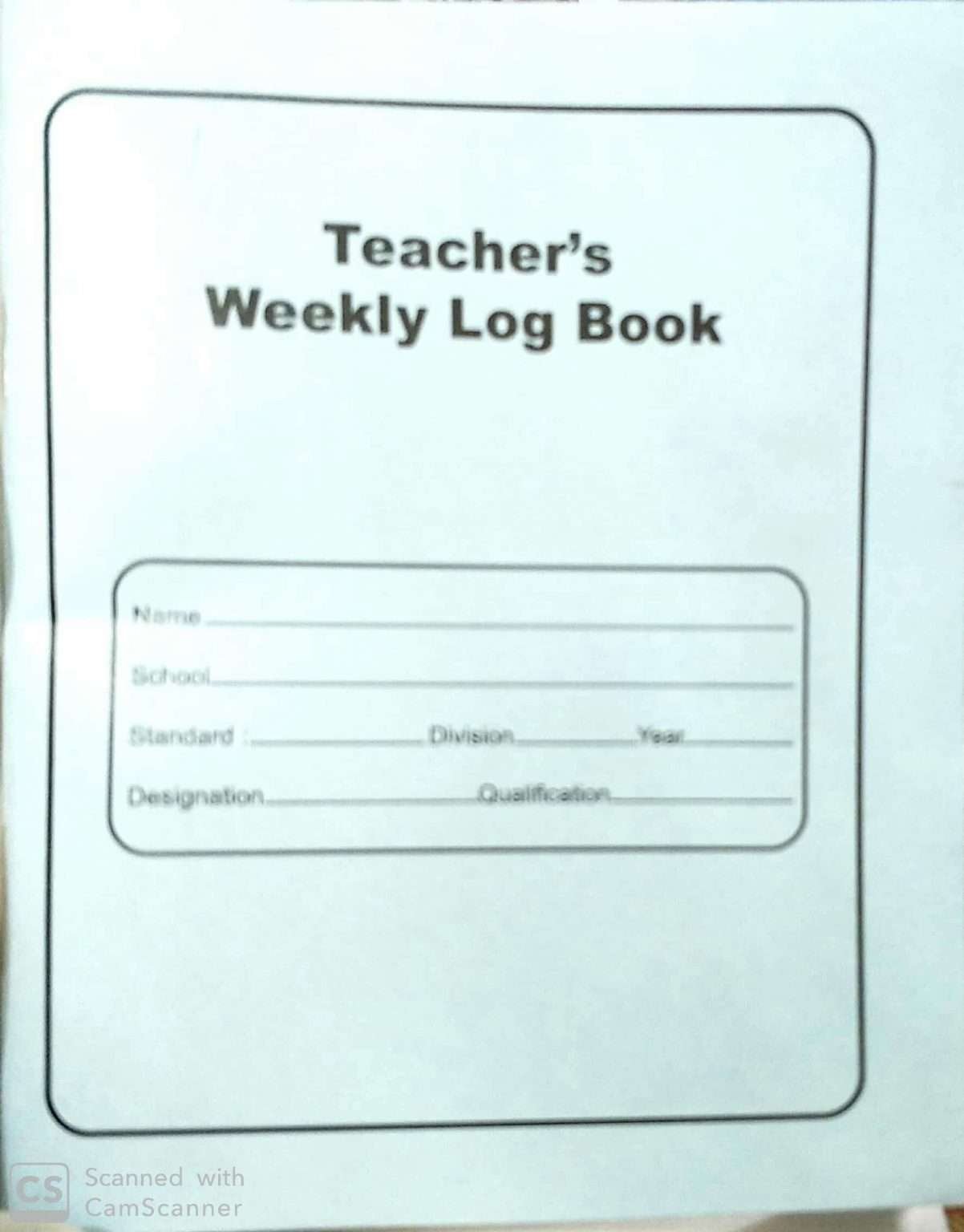 Teachers log book