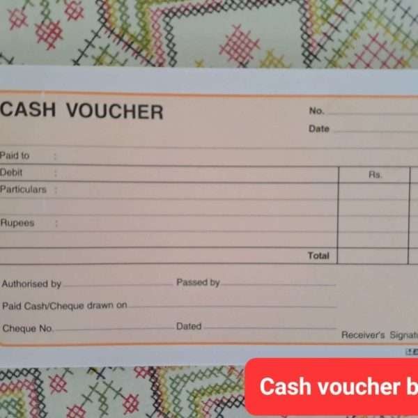 cash voucher book