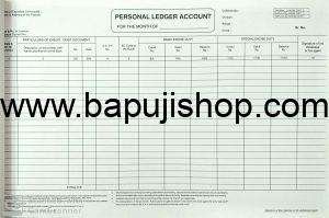 Personal Ledger account