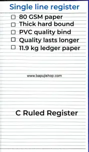 c ruled register format in Mumbai