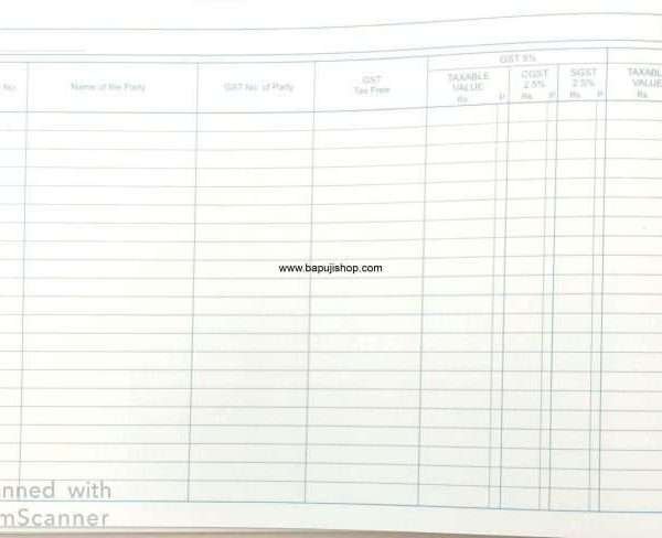 GST sales register