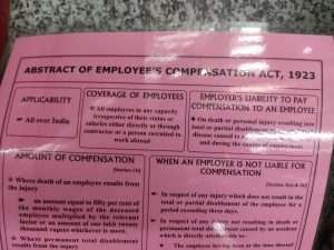 Abstract of employees compensation act 1923