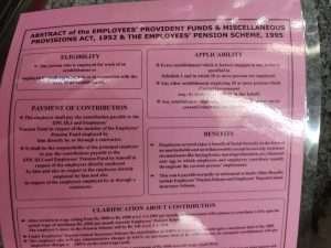 Abstract of the Employees Provident fund and miscellaneous provisions act 1995