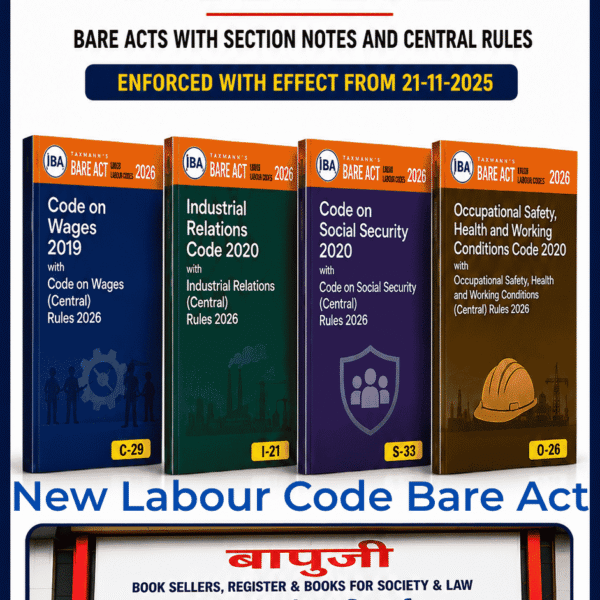 New Labour Codes Bare Act available at Mumbai stationery store