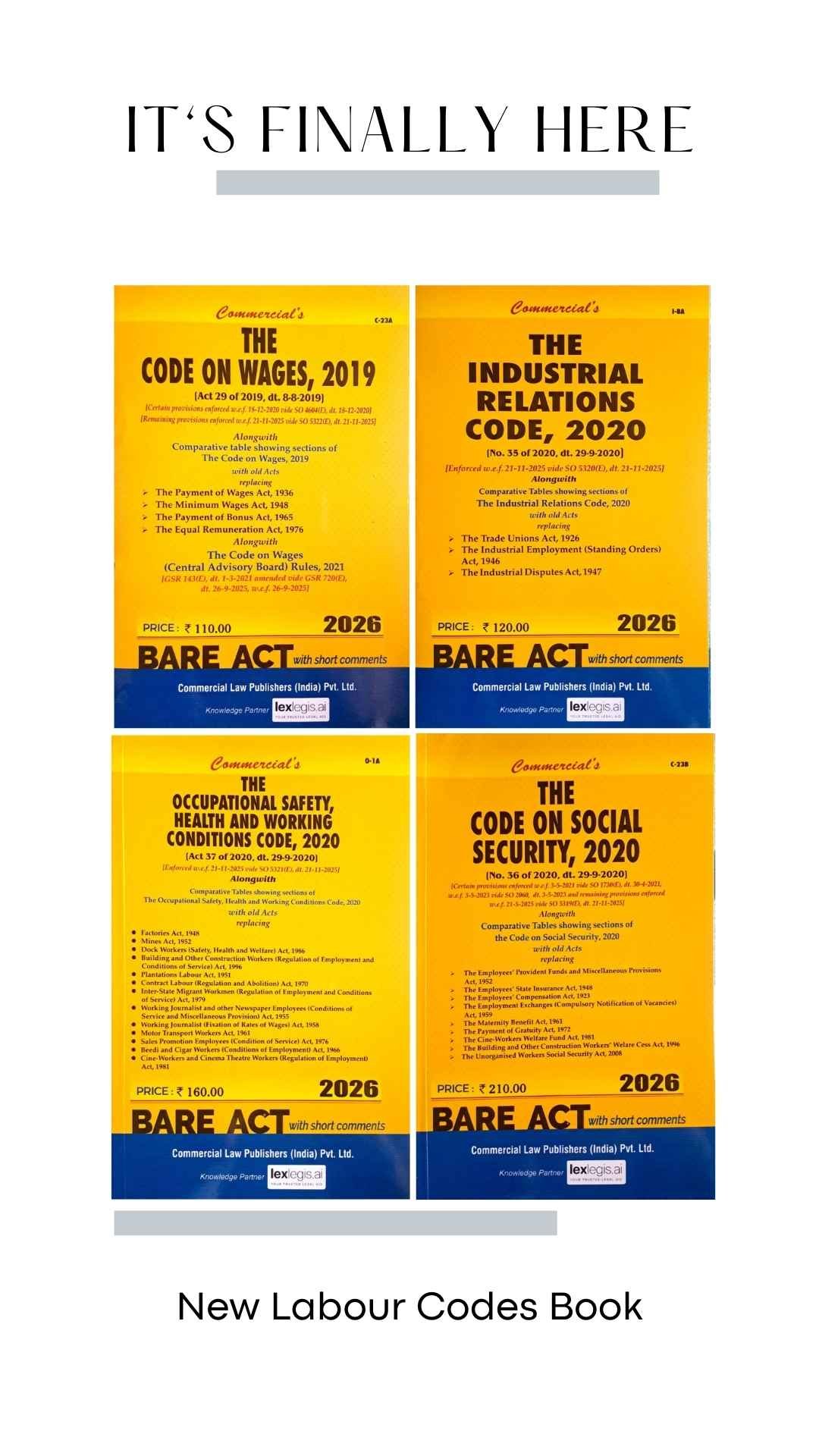 new labour laws book in Mumbai